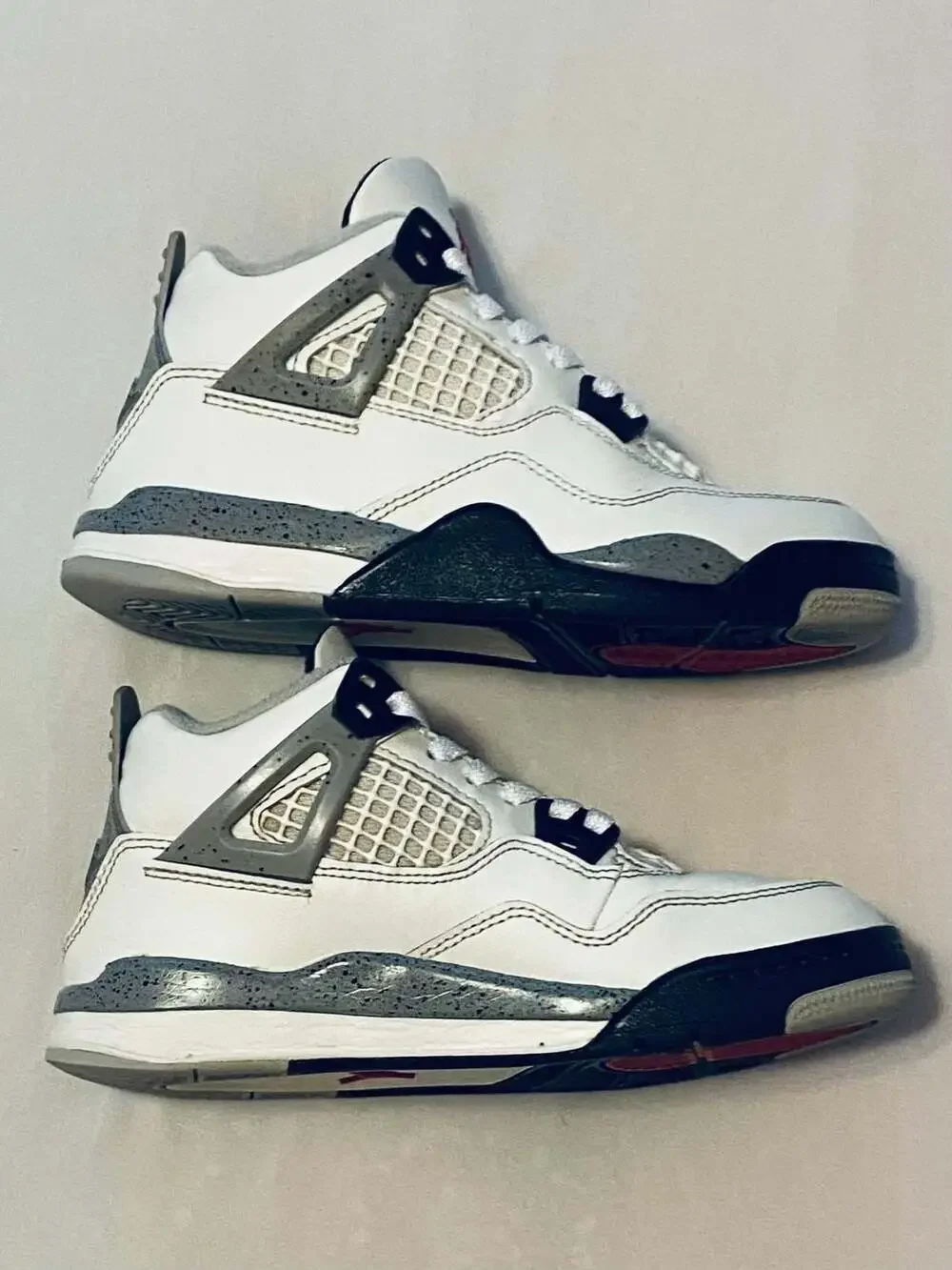 Nike Air Jordan 4 Retro White Cement 2025 IB4388-100 Little Kids Size 13C Shoes